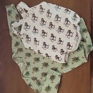 Pair of perfect condition Kate Quinn 12-18 onesies